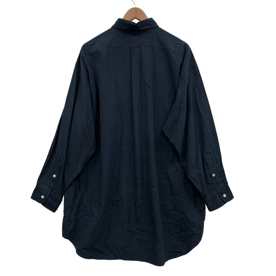 ラルフローレン ボタンダウンシャツ シルク混 ネイビー サイズXL【LA  