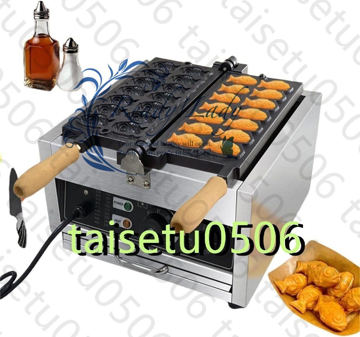 鯛焼きメーカー業務用電気たい焼き機 14穴 業務用電気加熱たい焼き焙煎機 アイスクリームたい焼き焙煎機 110V