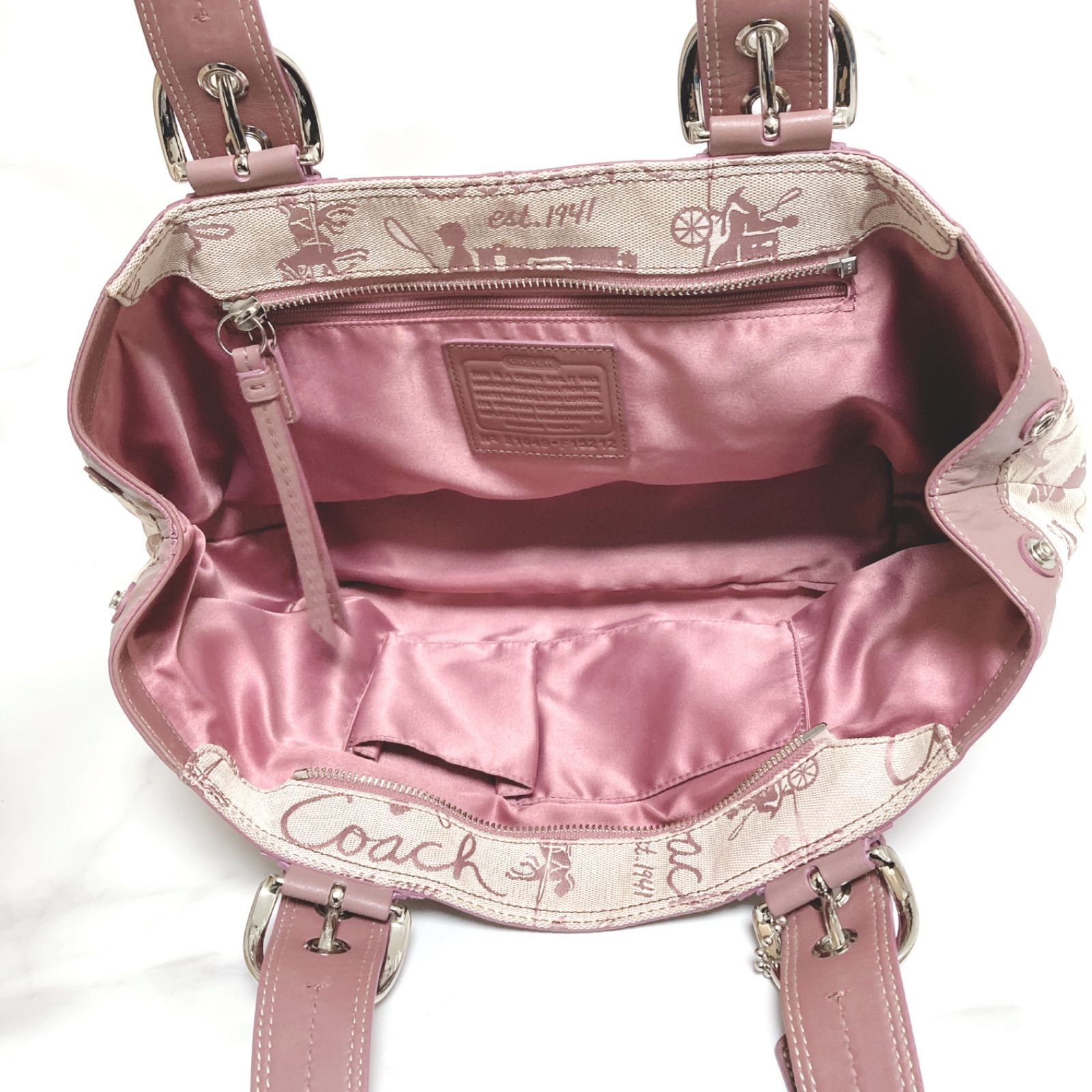 美品】COACH コーチ 肩掛け 肩がけ ハンドバッグ バッグ 肩掛け 