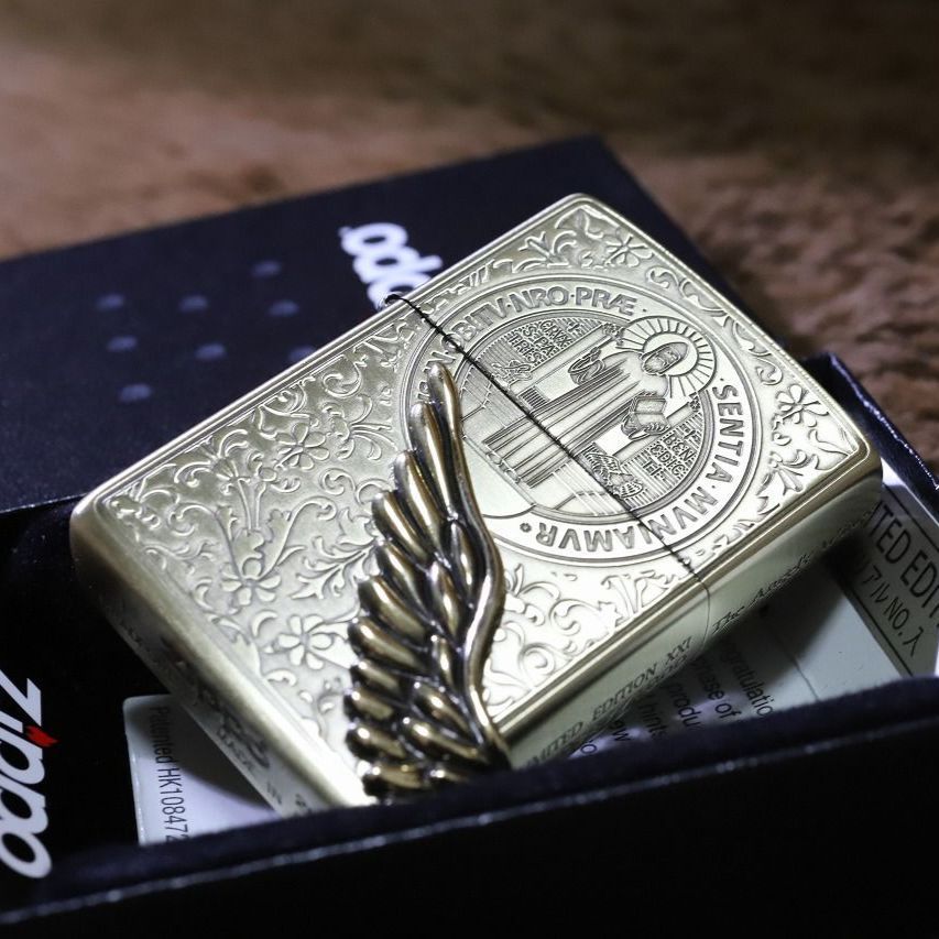 ZIPPO エンジェルウイング 限定ナンバー入り 真鍮古美3面加工 限定 