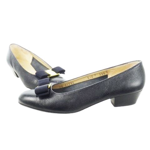 新品未使用◎ salvatore ferragamo パンプス　リザード　ヴァラ FERRAGAMO サルヴァトーレ フェラガモ パンプス シューズ 靴