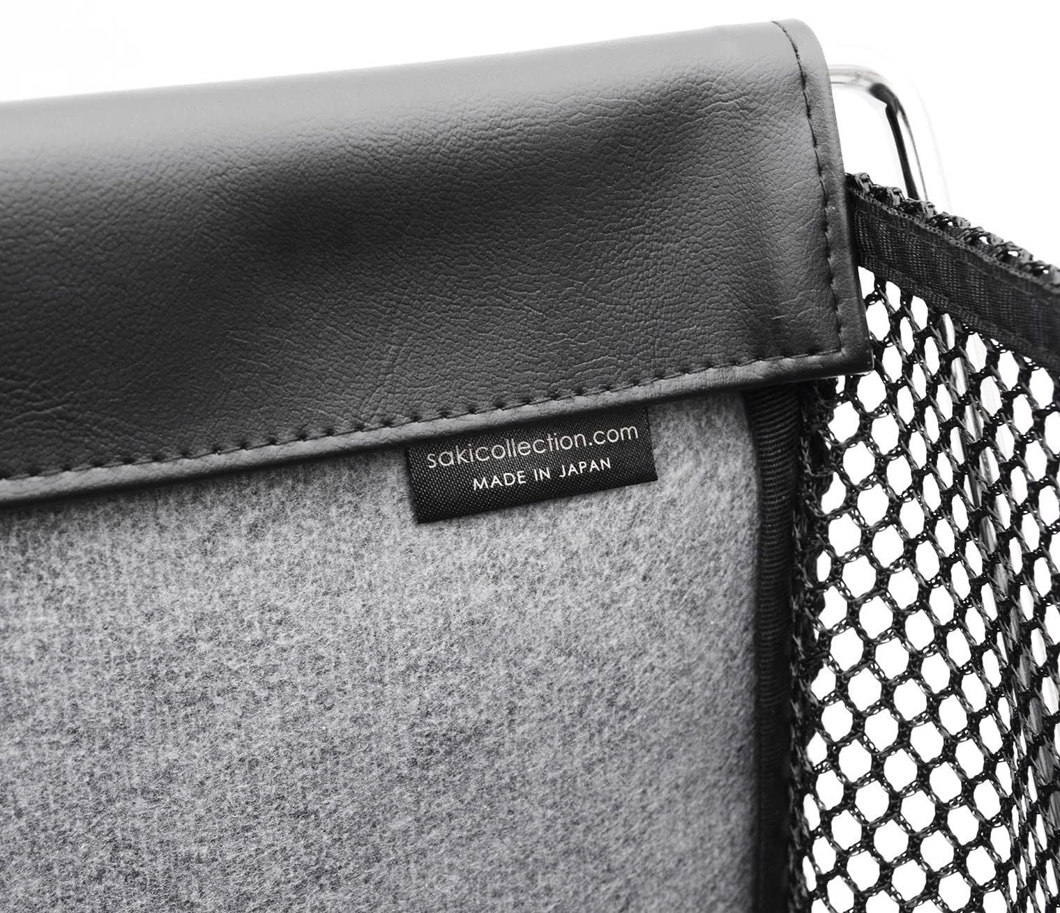 オフホワイト 合皮xメッシュ