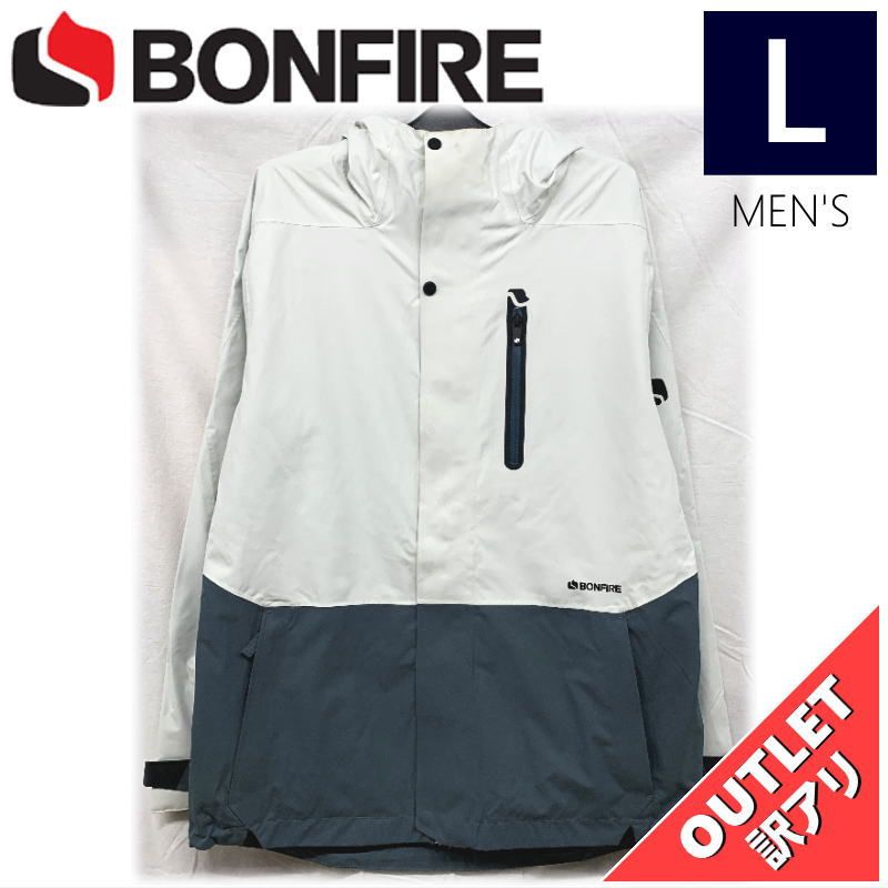 OUTLET BONFIRE ETHER SHELL JKT LT GREY L JACKET