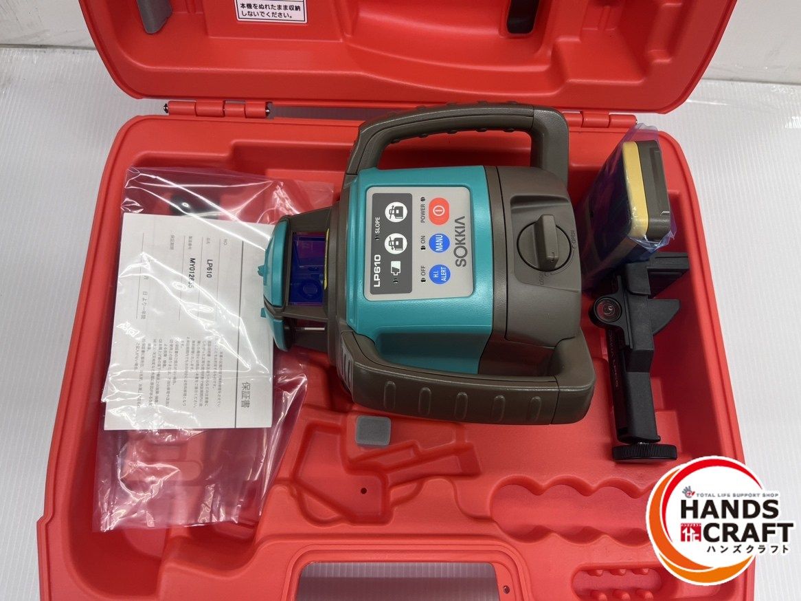 ソキア SOKIA 回転レーザー LP610 受光器付き LR300X 自動整準レベルプレーナー 三脚付き 電池 2個口発送