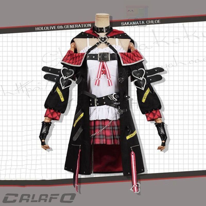 バーチャルYouTuber風 彩虹社 VTuber 沙花叉クロヱ コスプレ衣装 演出服 cosplay 変装 仮装ハロウィン