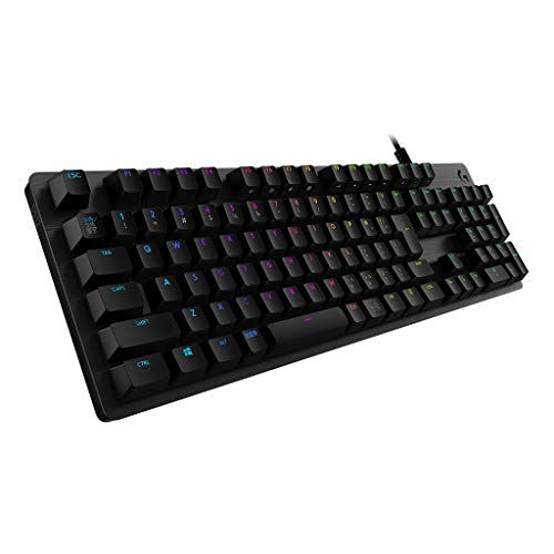 Logicool G ゲーミングキーボード G512r-LN 有線 リニア 赤軸 静かなタイピング GXスイッチ 日本語