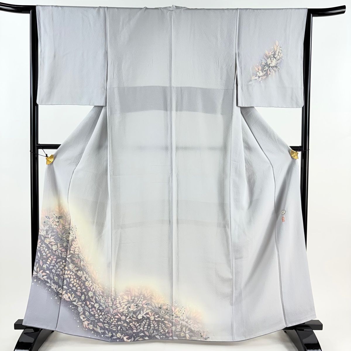 付下げ 身丈163cm 裄丈64cm M 袷 翠山工房 落款 辻が花 ぼかし