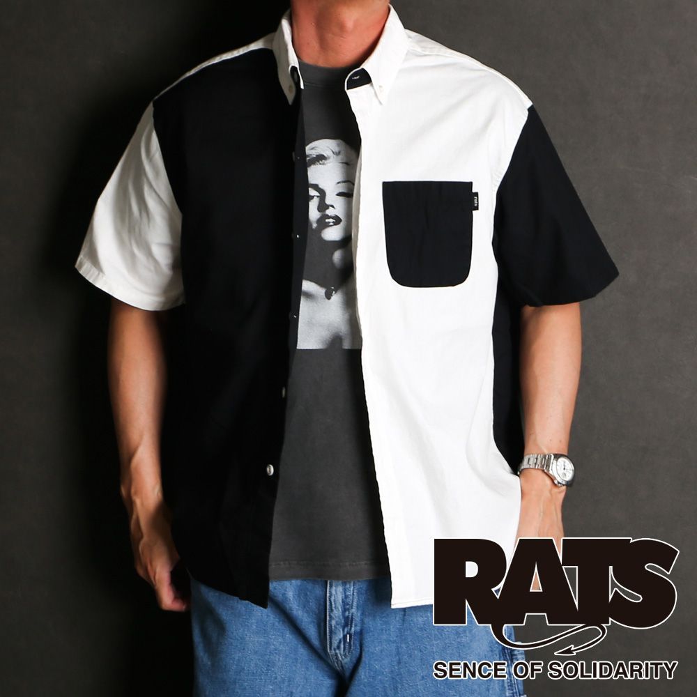 RATS|ラッツ CRAZY PATTERN S|S SHIRT | クレイジーパターンシャツ | 25 RS-0508 メンズ