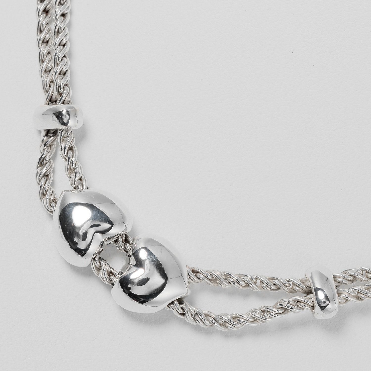 TIFFANY&Co.】ティファニー ダブルハート ツイストロープ