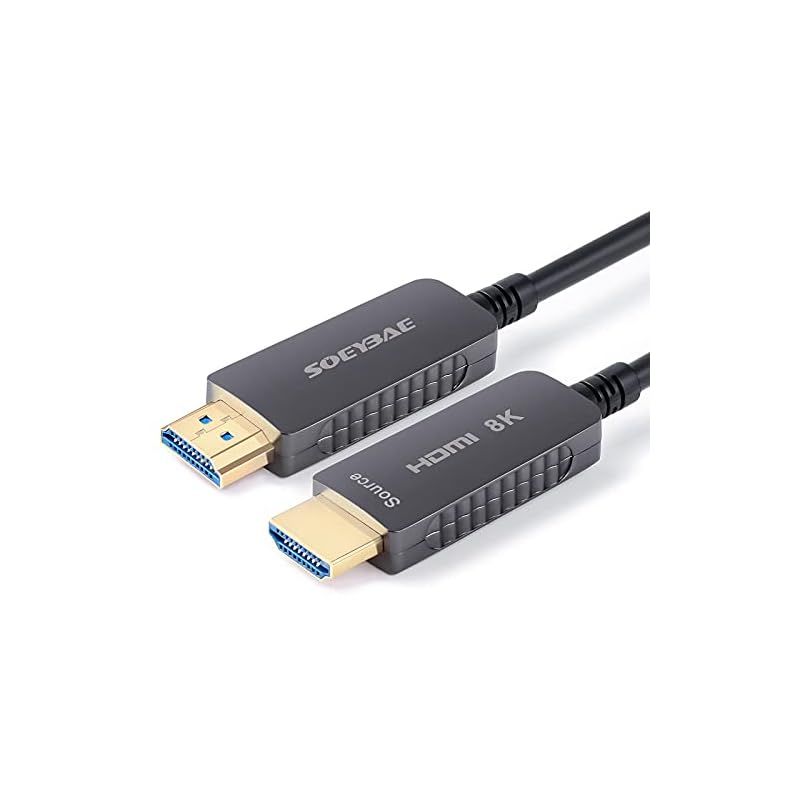 SOEYBAE 8K 光ファイバーHDMI ケーブル 50M HDMI 2.1ケーブル 超高速伝送 48Gbps 8K 60Hz 4K 120Hz 0