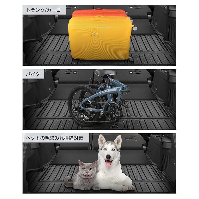 SKTU ラゲッジマット 【ランドクルーザー250 7人乗り専用】 折り畳み式