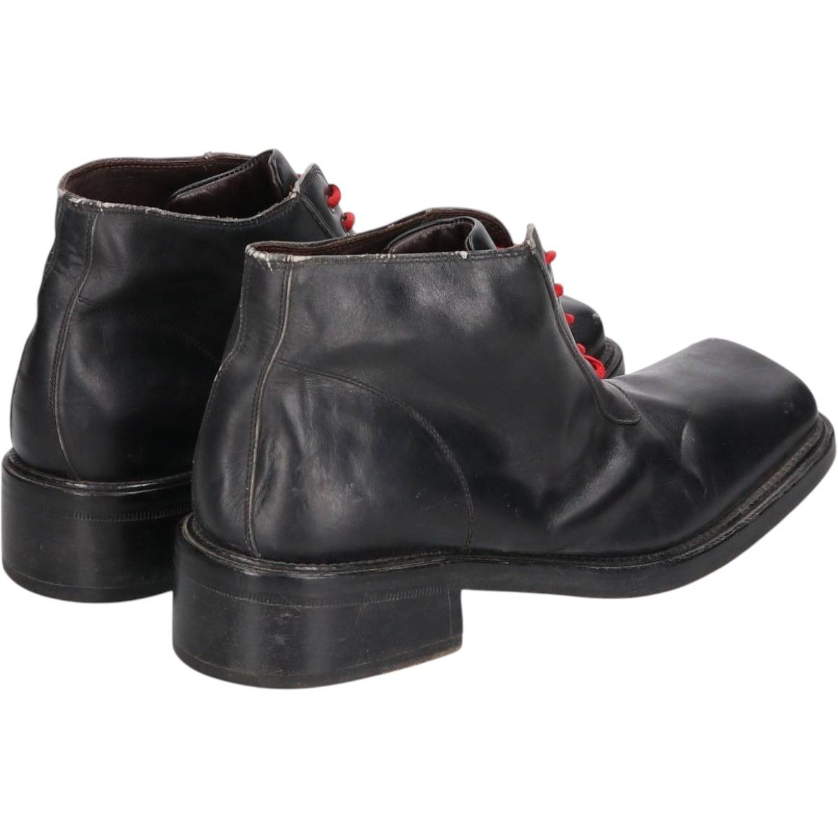 古着 ブラマス BRUMAS S スクエアトゥ アンクルブーツ メンズ26.0cm相当|saa015112