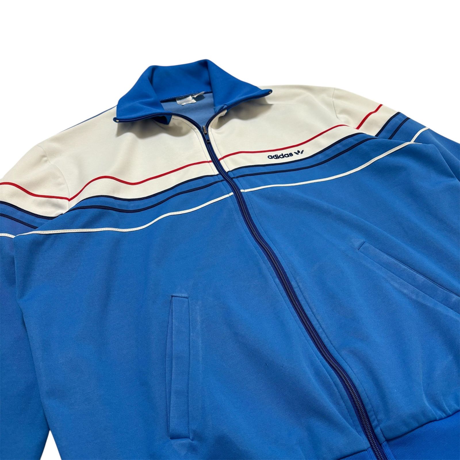 70s フランス製 adidas Ventex アディダス ベンテックス社 トラックジャケット ヴィンテージ ジャージ トレフォイル ビンテージ  レディースS～M相当 | 古着屋 grin days memory 【公式】古着通販 オンラインストア
