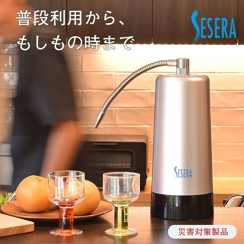 高機能浄水器セセラセット SESERA 浄水器 浄水機 電源不要 災害時 被災時 停電 断水 浄化 雨水 河川 泥水 風呂飲料水 ポンプホース