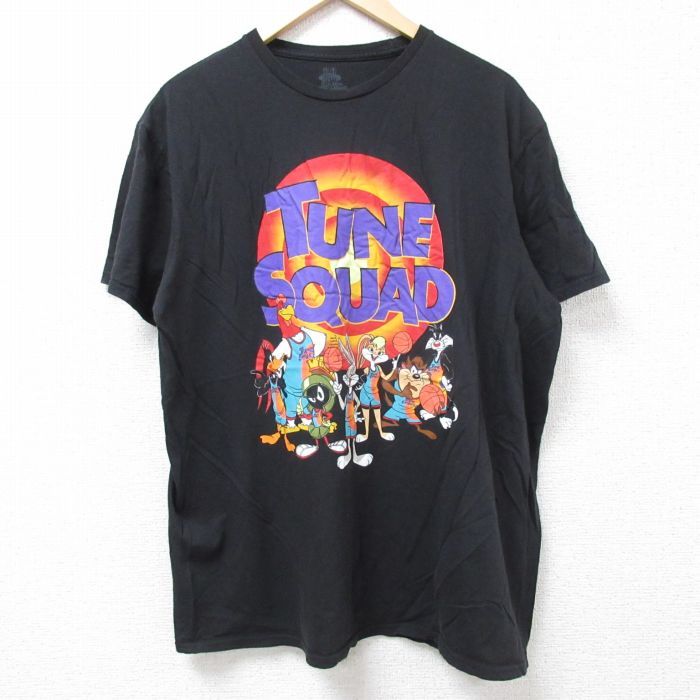 XL/古着 半袖 Tシャツ メンズ スペースジャム ルーニーテューンズ LOONEY TUNES マービンザマーシャン バッグスバニー コットン クルーネッ