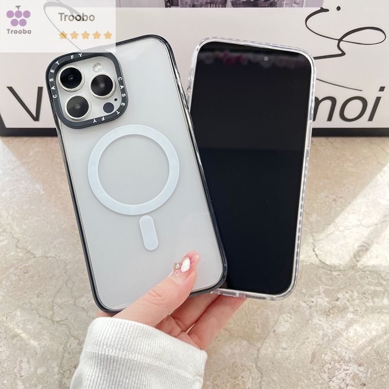 シンプル透明スマホケース iPhoneケース CASETiFY MagSafe対応