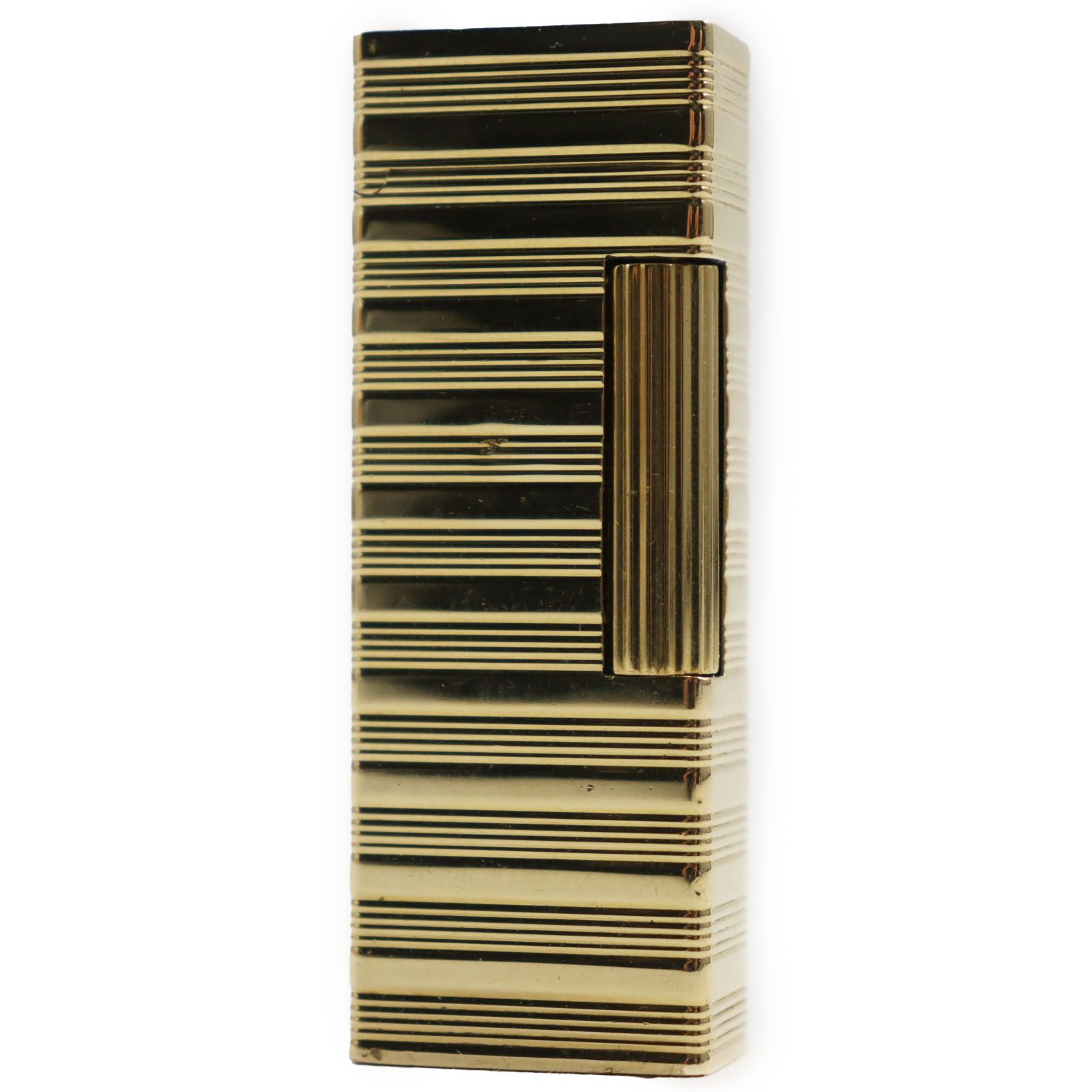 外装 Dunhill ダンヒル アウタージャケット K18 ローラー式 ガスライター ゴールド スイス製 総重量97.7g メンズ 着火不可