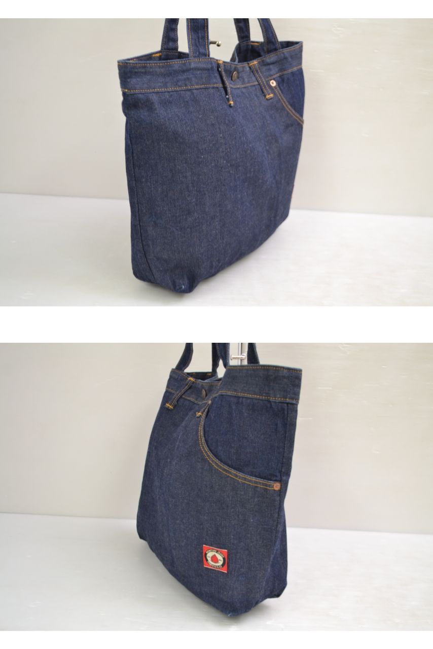 桃太郎ジーンズ トートバッグ 岡山 メンズ デニム 鞄 MOMOTARO
