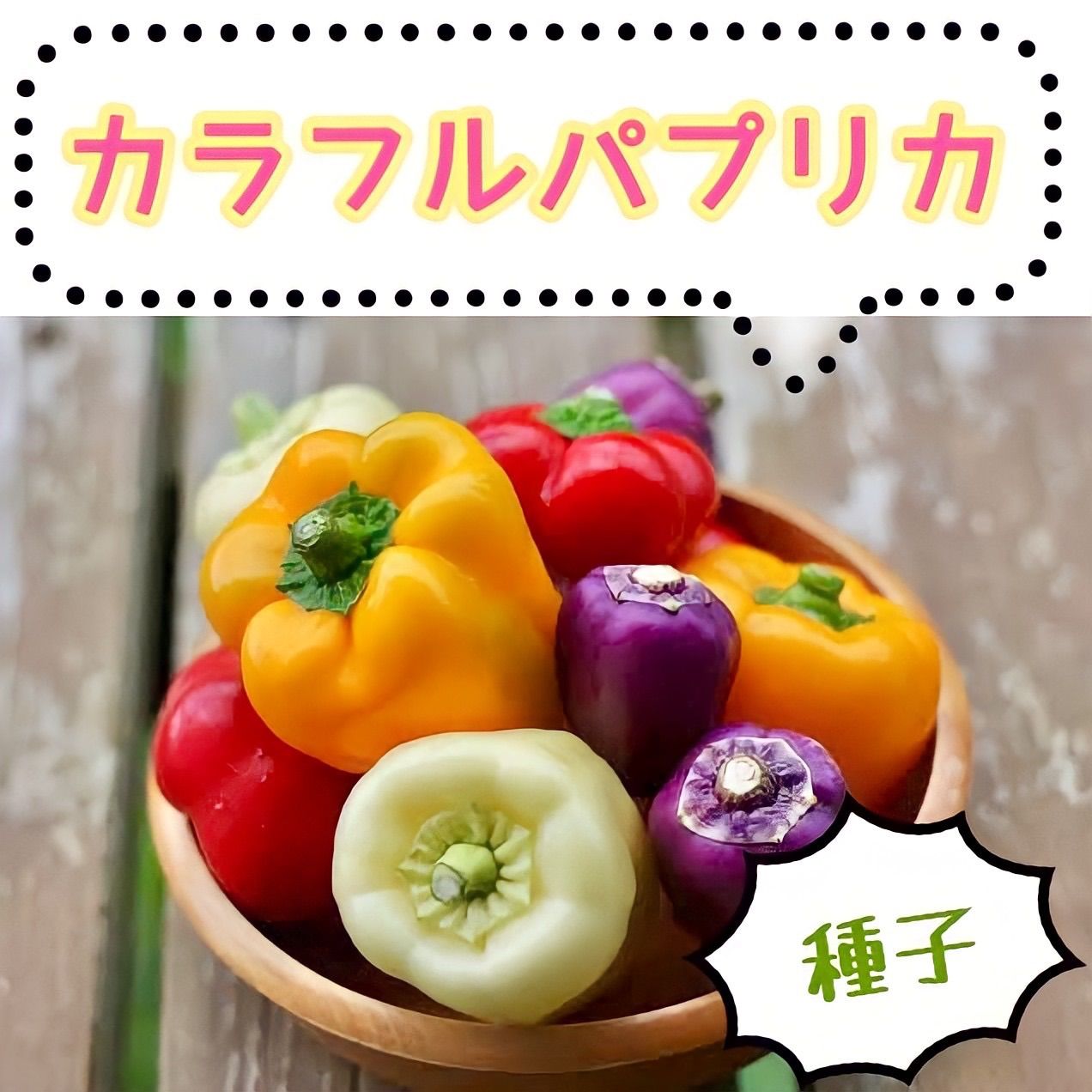 ☆カラフルパプリカ☆ Mix種子0.5㎖330円 5色パプリカの種 西洋野菜の