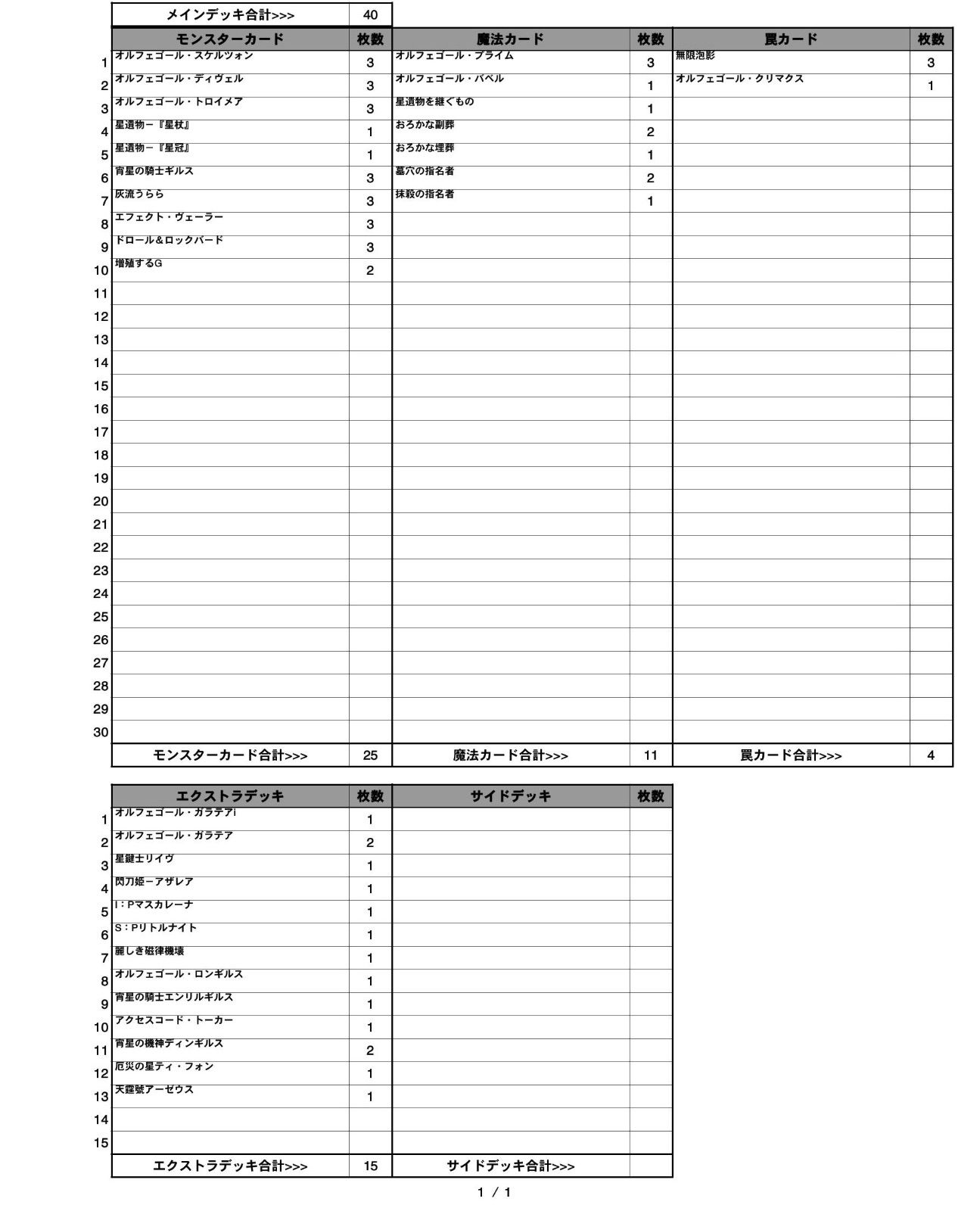 オルフェゴール デッキ 遊戯王 Orcust deck オルフェゴール デッキ 遊戯王 Orcust deck miショップ - メルカリ