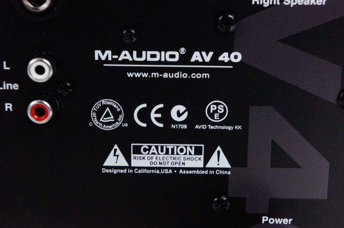 M-AUDIOエムオーディオ モニタースピーカー ペア Studiophile AV40