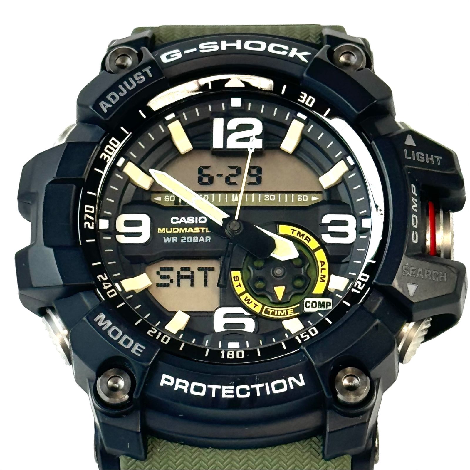 美品】カシオ G-SHOCK ジーショック MASTER OF G–LAND マッドマスター GG-1000-1A3JF クォーツ アナデジ 黒 樹脂 ベルト - メルカリ