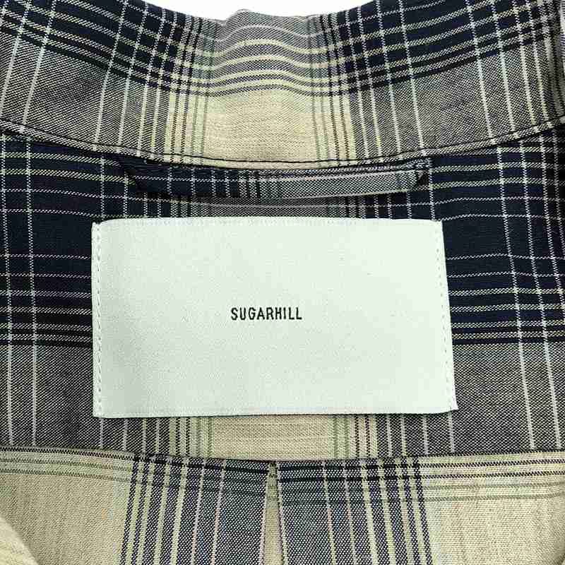 新品】 SUGARHILL / シュガーヒル | YAK OMBRE PLAID OPEN COLLAR