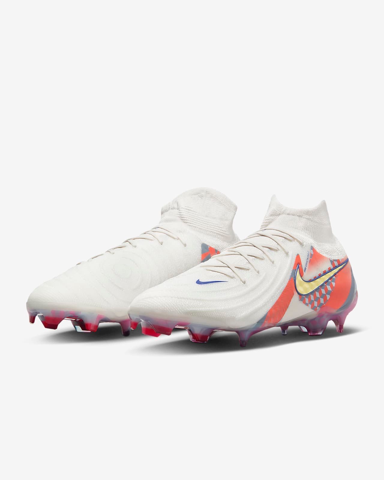 NIKE PHANTOM LUNA 2 ELITE SE FG 'BARNA PACK' ナイキ ファントム ルナ 2 エリート SE FG ハイカット サッカースパイク(FZ1528-001)白29cm箱無し