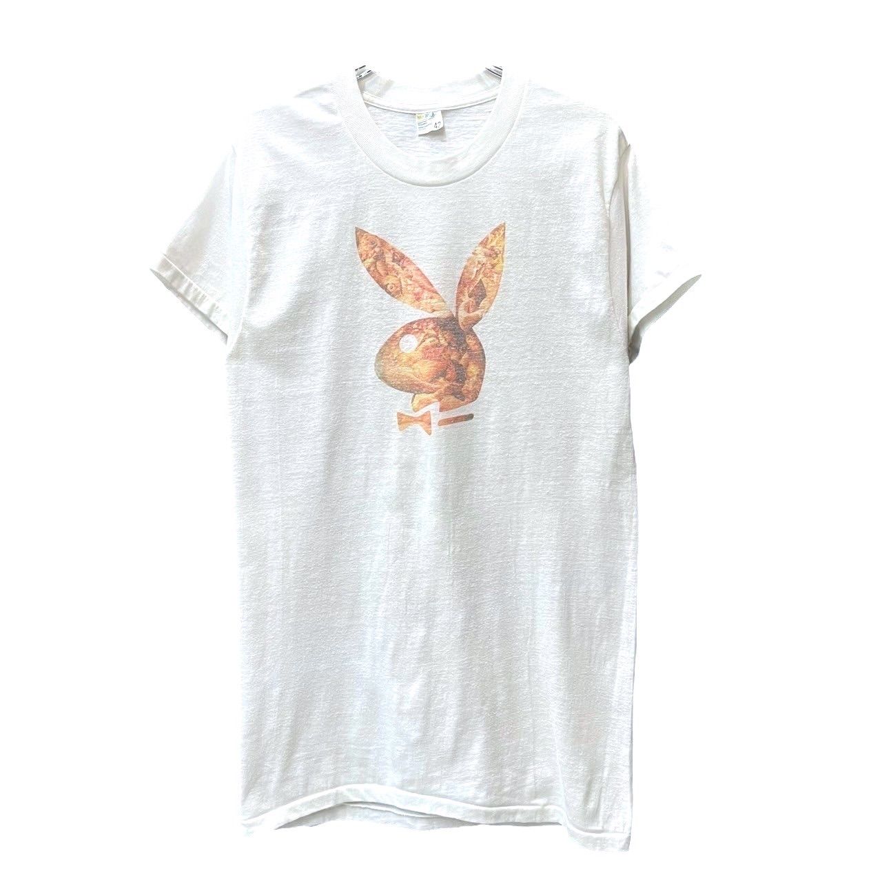 70s ビンテージ PLAYBOY ヌード 染み込みプリント Tシャツ Lサイズ