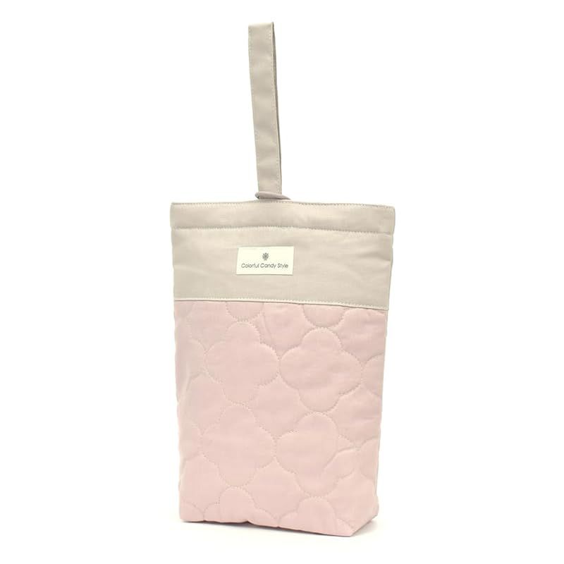 入園入学準備❤レッスンバッグ❤テディベア❤ミルクラテ❤くすみピンク❤ハンドメイド 既製品 『抗菌・防臭・超はっ水 マチ付きレッスンバッグ テディベア