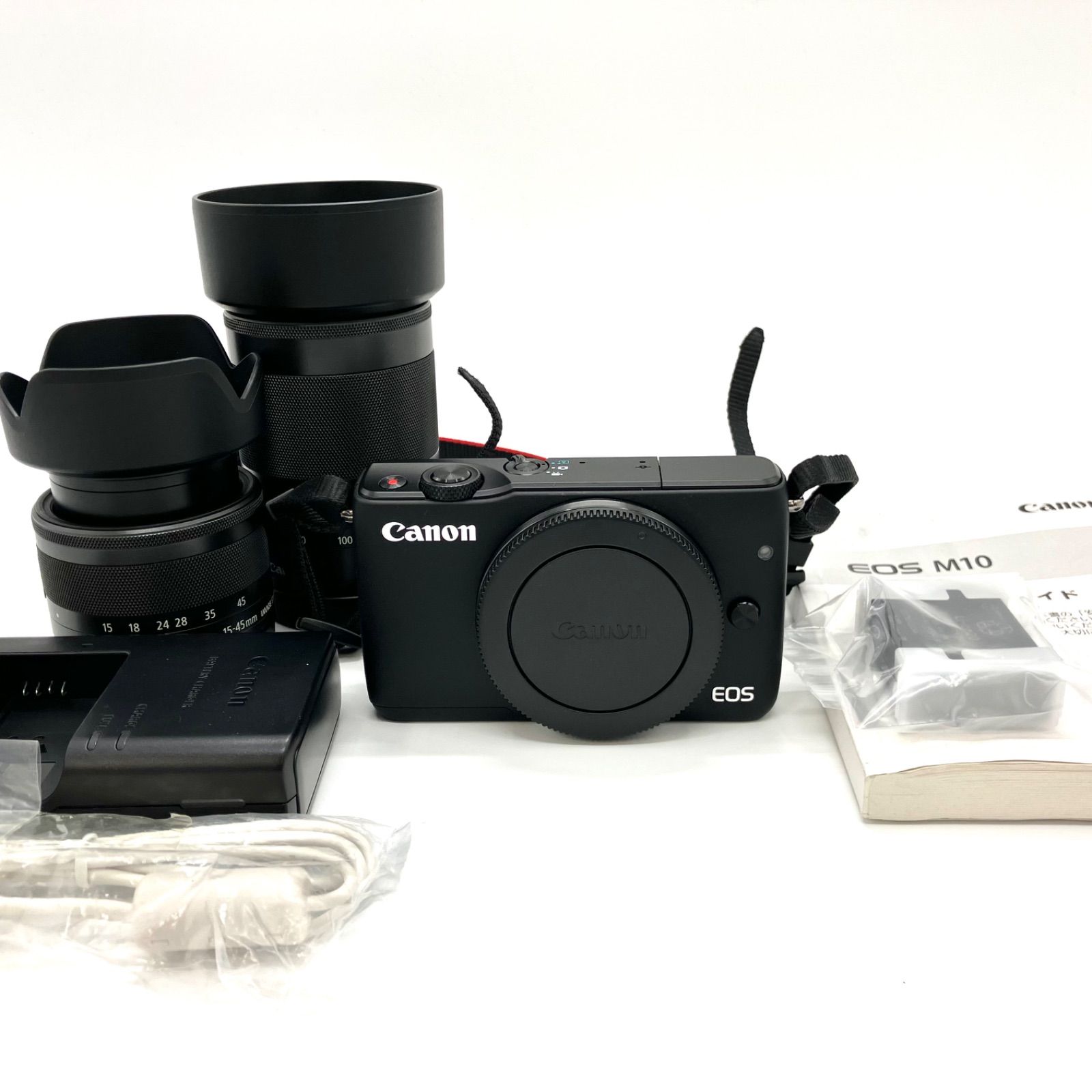 Canon EOS M10 ダブルズームキット ブラック デジタルカメラ 美品
