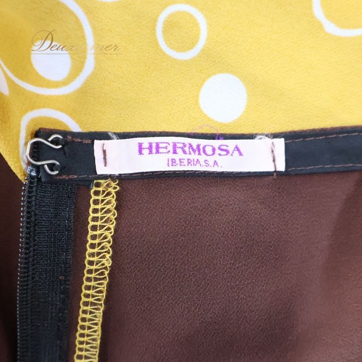 緊急大幅値下げ！ フラメンコ 衣装 ファルダ スカート ペチコート HERMOSA IBERIA エルモサ イベリア ブラウン系 イエロー系 茶色 黄土色 ドット 模様 フ スカート レディース おしゃれ 軽め パーティ 舞台衣装 フラメンコファッション ダンス 衣装