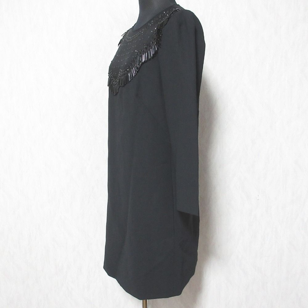 美品 N21 ヌメロヴェントゥーノ ビジュー装飾 ドレスワンピース