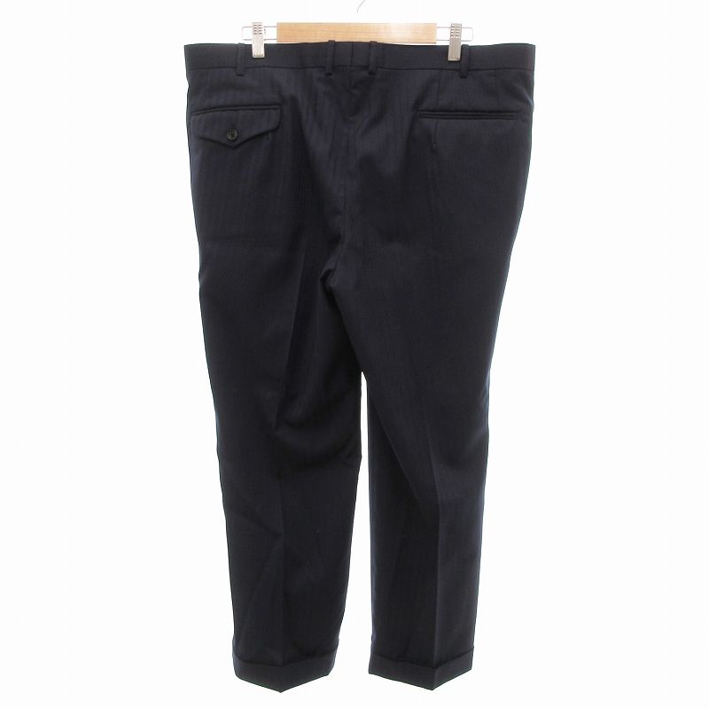 【美品♡】23区 パンツ セットアップ スーツ ブラック ウール ストライプ M 23区 パンツスーツ セットアップ 黒 ストライプ ジャケット＋