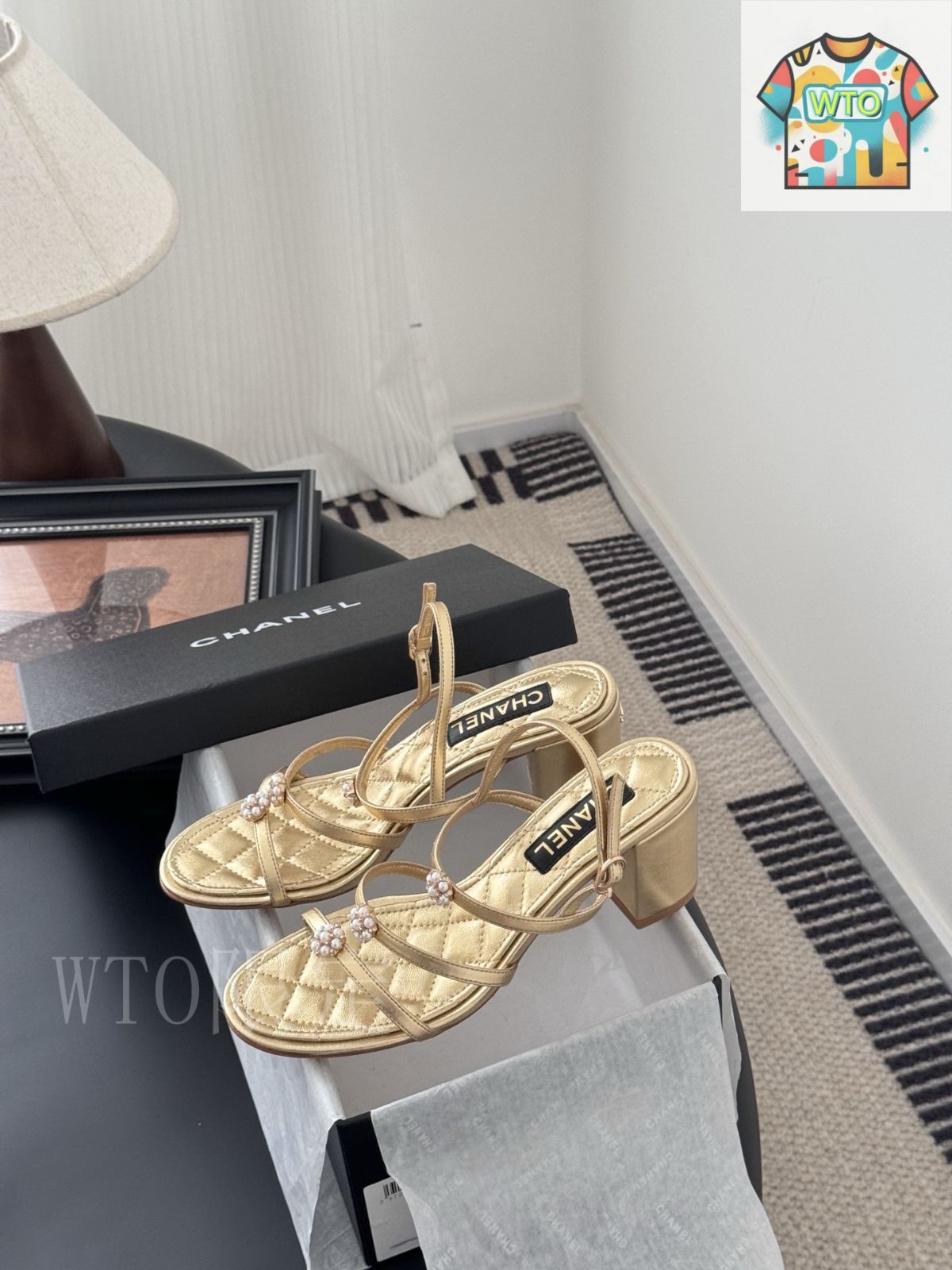 【25P！ビジューが華やかで可愛い♪】 CHANEL サンダル ロゴが可愛い◎】CHANEL 25S サンダル (CHANEL/サンダル