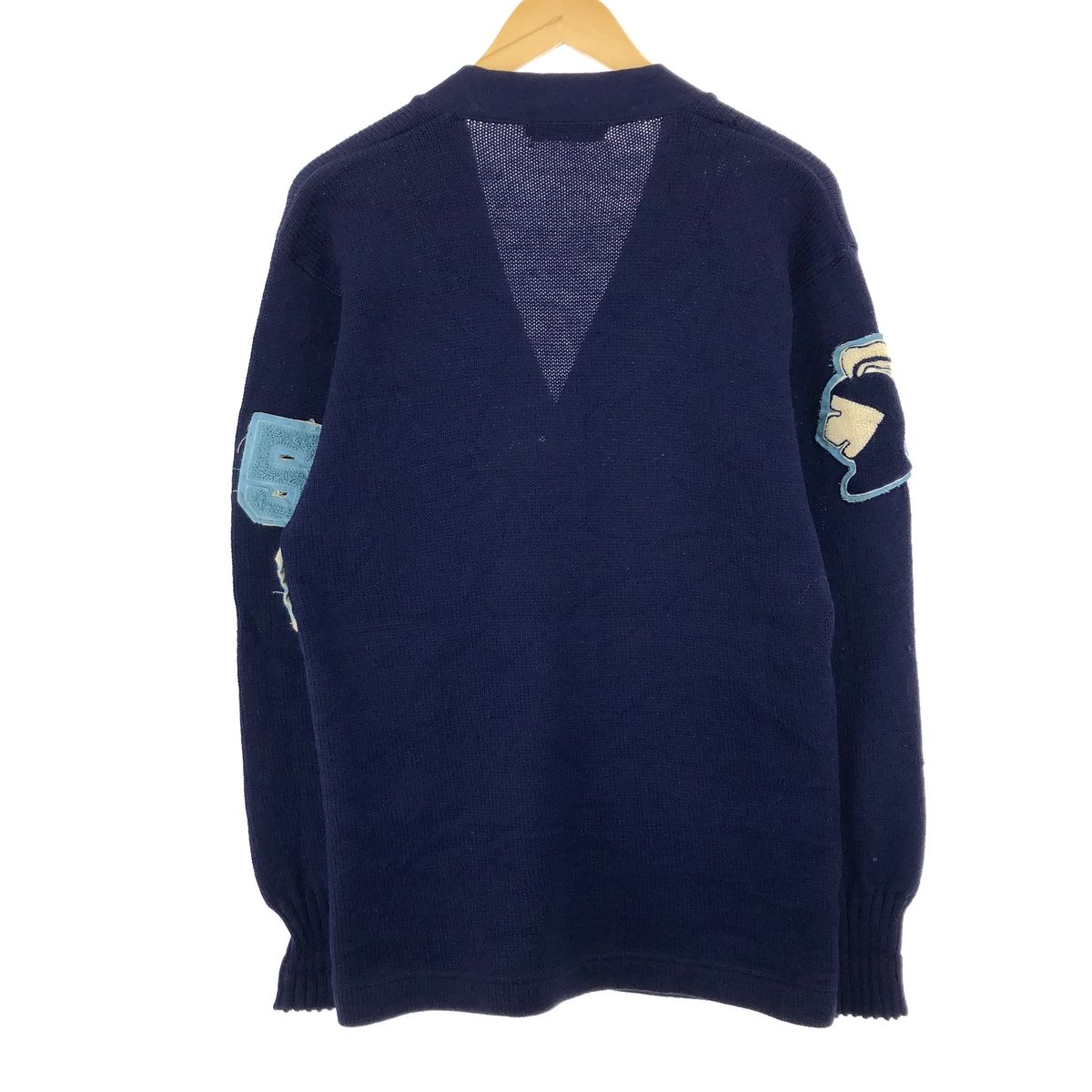 古着 70年代 NEW ERA KNITTING MILLS CHICAGO ウールレタードニット 