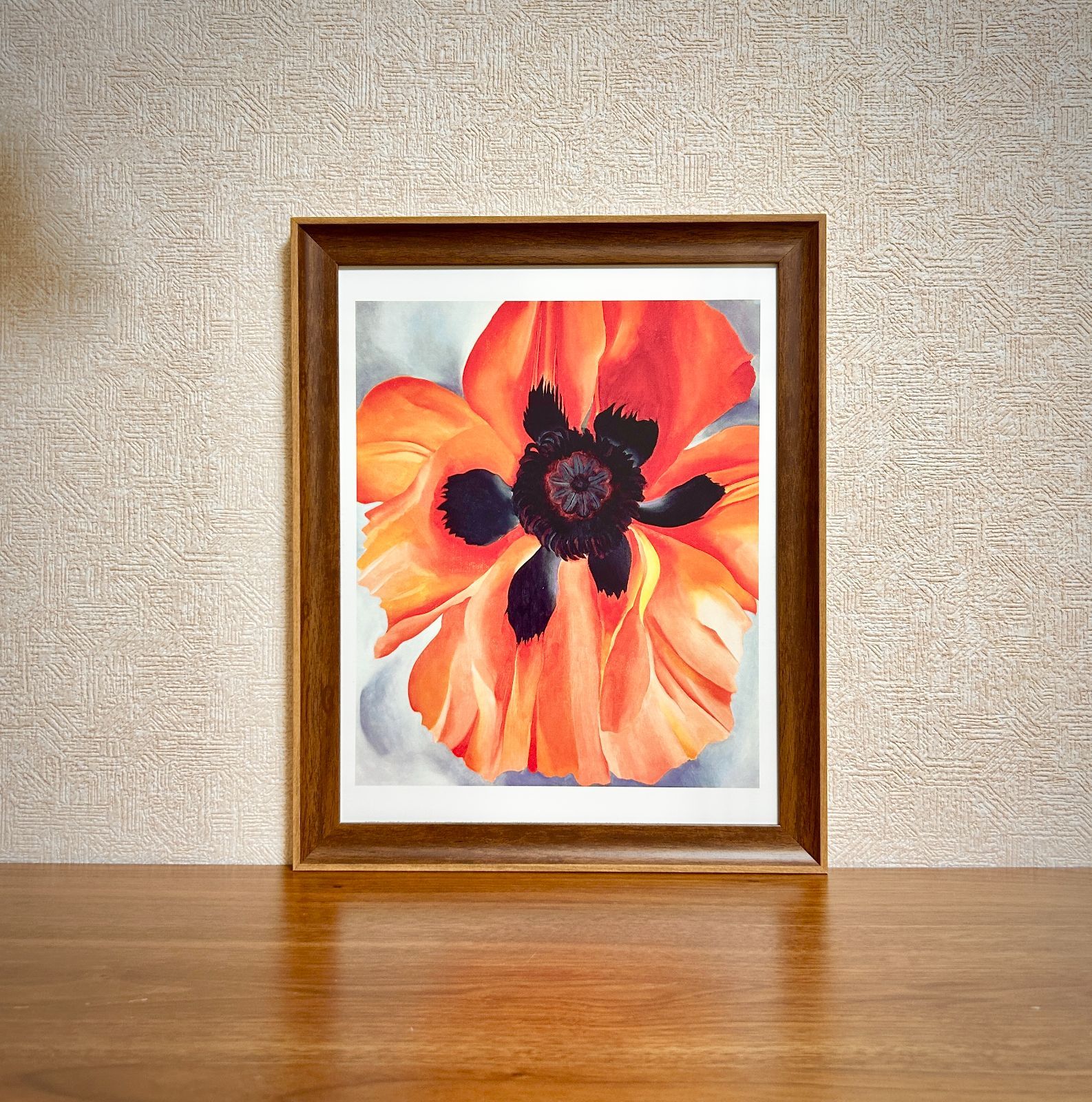 ジョージア・オキーフ ポスター額付き 新品☆額縁付アートポスター☆ジョージア・オキーフ☆O'Keeffe