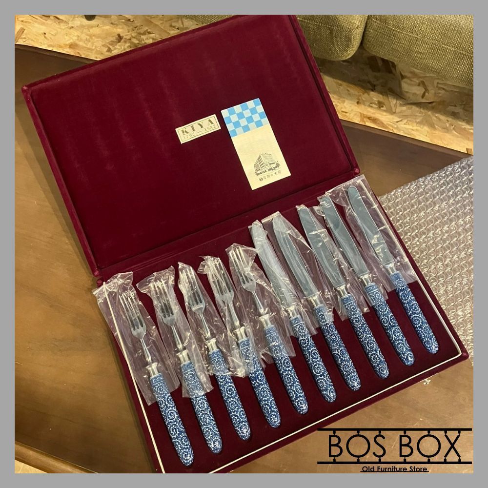 KIYA 木屋 館林源右衛門 ステーキナイフ・フォークセット 木屋特製箱  