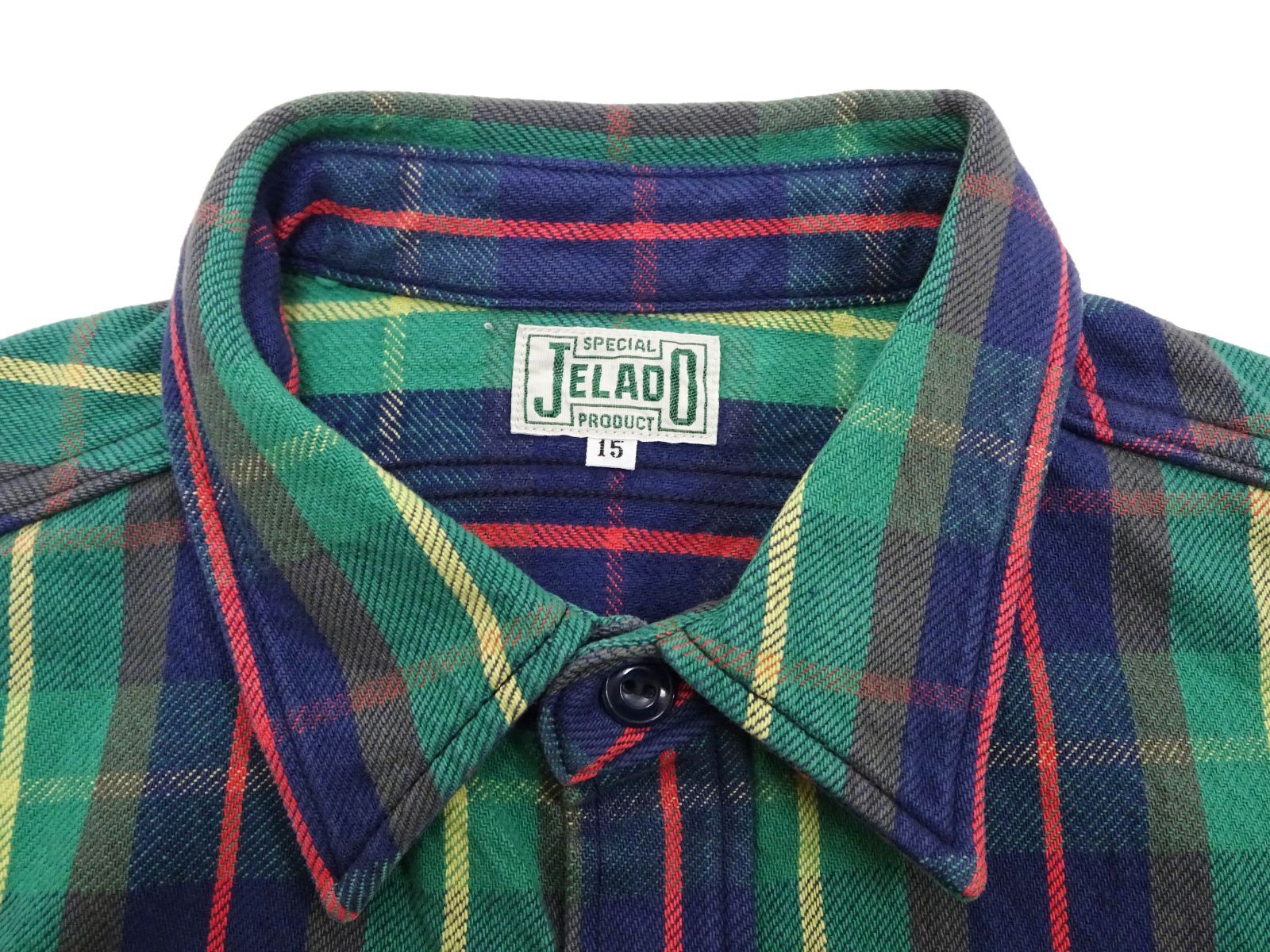 ジェラード JELADO コットン100% ネルシャツ JP02127 チェックシャツ