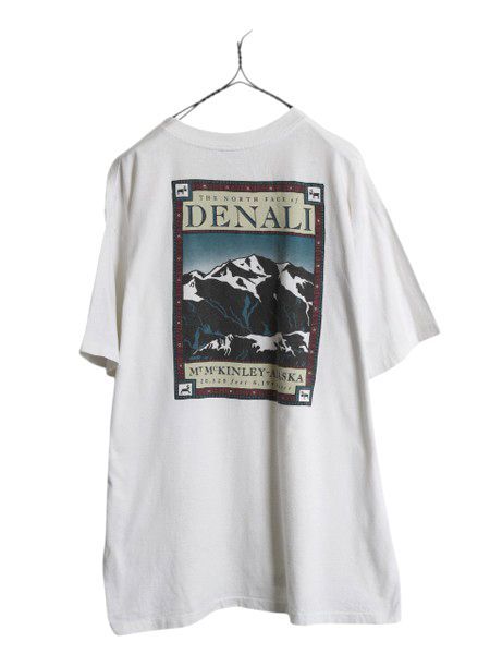 90s USA製 ノースフェイス 両面 プリント Tシャツメンズ XL
