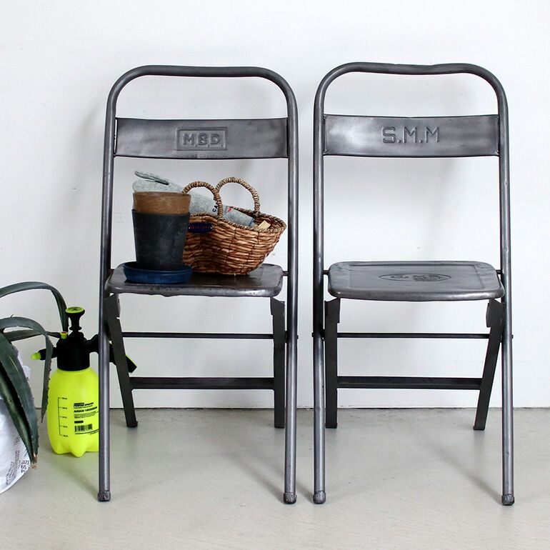 PUEBCO 折りたたみ椅子 アイアン PUEBCO 折りたたみ椅子 アイアン