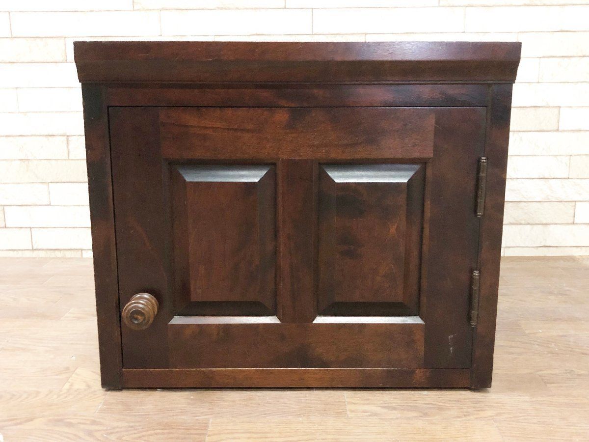 無垢材 テーブル 机 引き出し ろくろ足 レトロ ビンテージ