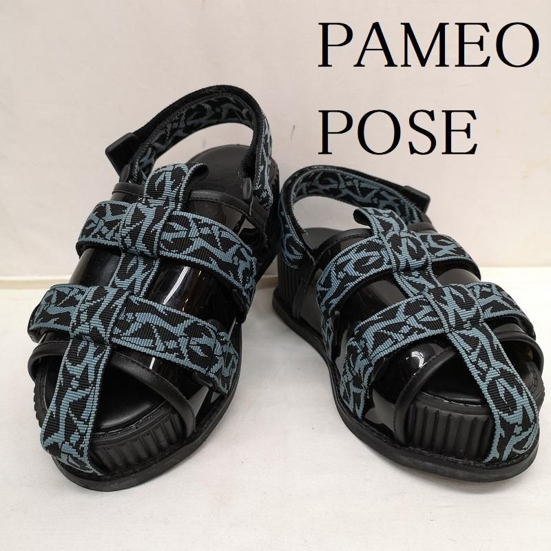 PAMEO POSE パメオポーズ サンダル 厚底 ストラップ サンダル サイズM 