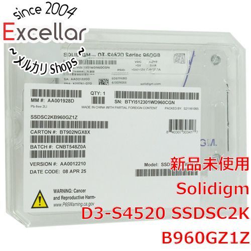 bn 17 Solidigm SSD D3-S4520 SSDSC2KB960GZ1Z 960GB
