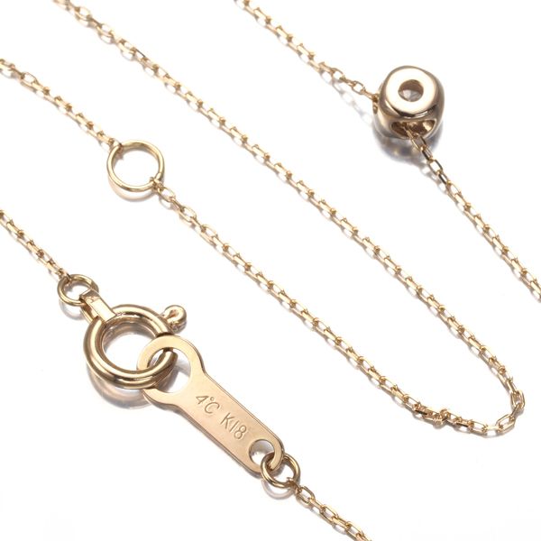 4℃ ネックレス ダイヤ ダイヤモンド 一粒 K18PG #168582 - メルカリ 