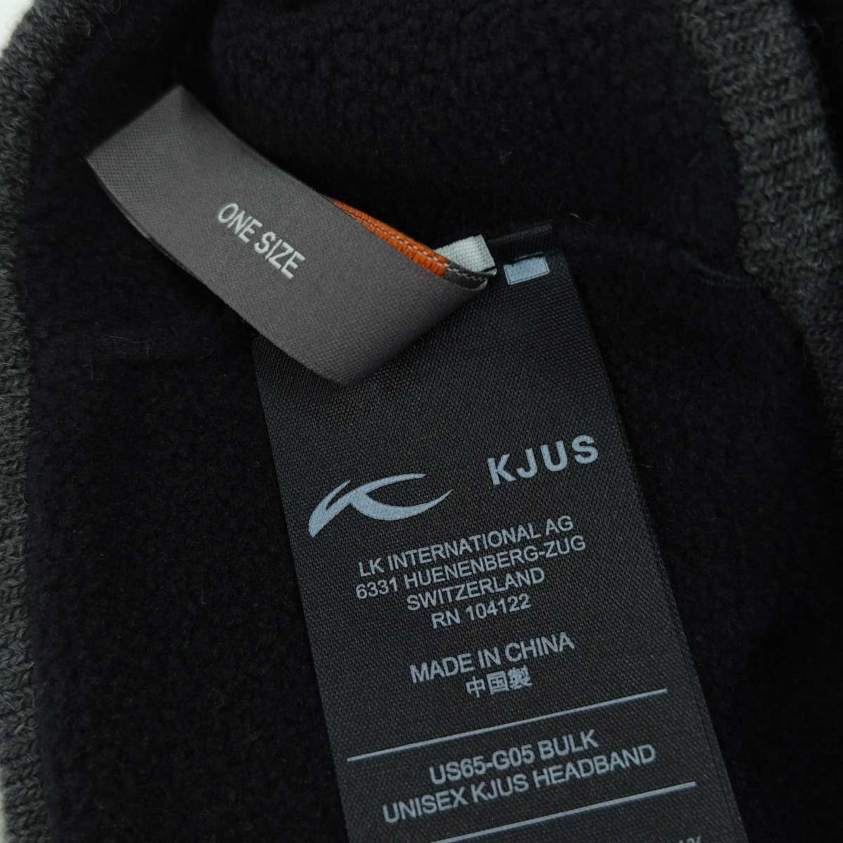 【未使用】KJUS チュース Unisex KJUS Headband ヘアバンドグレー X オレンジ US65-G05 ユニセックス ゴルフ スキー スポーツ