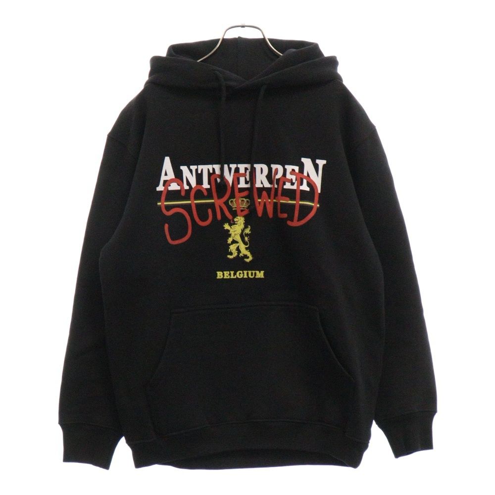 VETEMENTS (ヴェトモン) 20AW ANTWERP SCREWED HOODIE UAH21TR536 アントワープ  スクリュードプリントプルオーバーパーカー フーディ ブラック - メルカリ