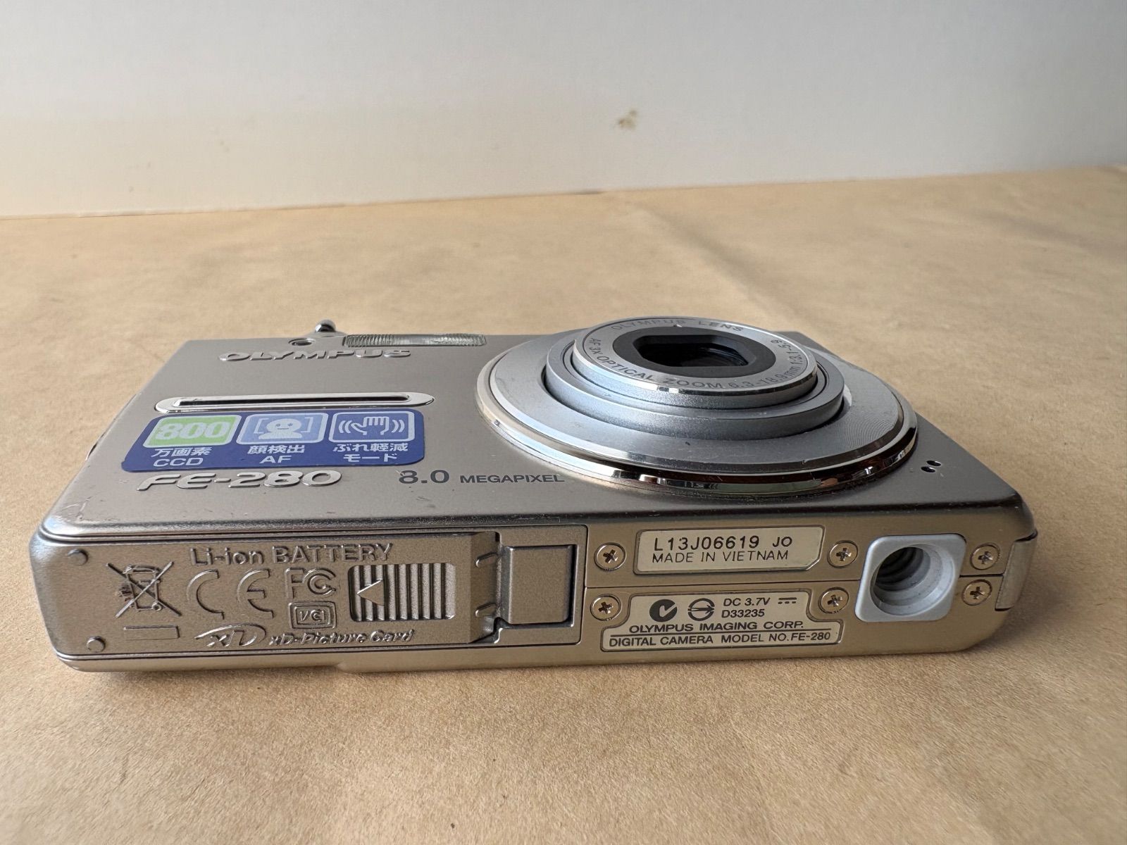OLYMPUS オリンパス FE-280コンパクトデジタルカメラ 【動作
