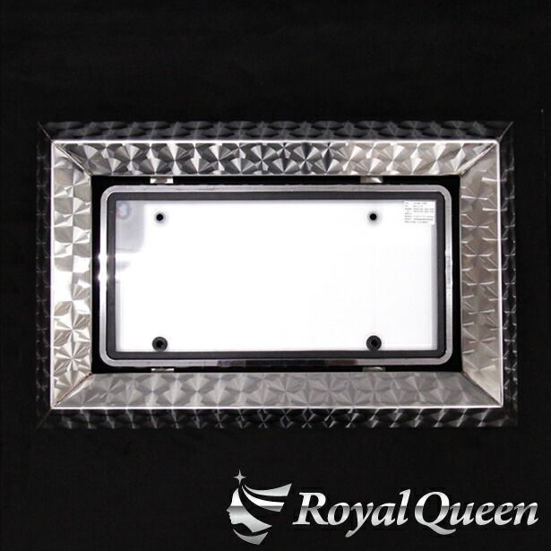 大型車用 字光式ＯＫ♪ 50角おこし ウロコ柄 ステンレス ナンバーフレーム RQNC46 USTAUSTRALIA_COM_AU