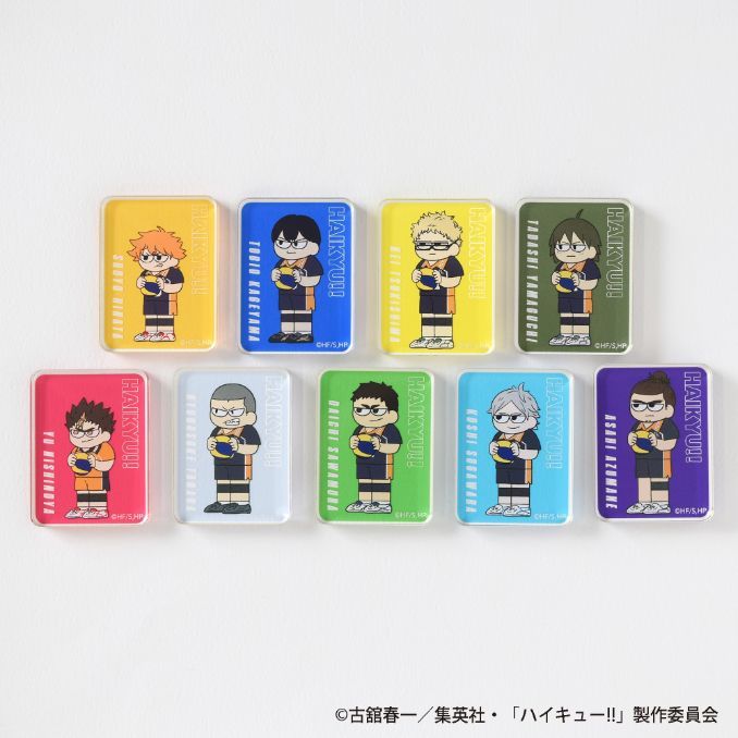 【新品・公式】ハイキュー!! ジロリ トレーディング アクリルブロック -烏野ver.-【BOX】 公式グッズ colleize コレイズ
